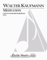 Walter Kaufmann, Meditation Alto Saxophone and Keyboard Buch
