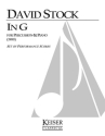 David Stock, In G Percussion Buch