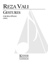 Reza Vali, Gestures Klavier Buch