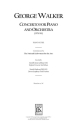 George Walker, Concerto for Piano and Orchestra Piano and Orchestra Buch