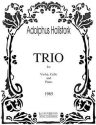 Adolphus Hailstork, Trio Violine, Cello und Klavier Partitur + Stimmen