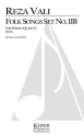 Reza Vali, Folk Songs: Set No. 11B Streichquartett Partitur + Stimmen