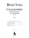 Reza Vali, Calligraphies Piano Quintet Partitur + Stimmen