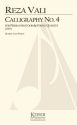 Reza Vali, Calligraphy No. 4 Piano Quintet Partitur + Stimmen