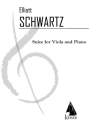 Elliott Schwartz, Suite Viola und Klavier Buch