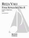 Reza Vali, Folk Songs: Set No. 9 Flte und Gitarre Partitur + Stimmen
