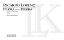 Ricardo Lorenz, Piedra en la Piedra Flute and Percussion Buch