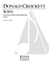 Donald Crockett, Scree Cello, Piano, Percussion Partitur + Stimmen