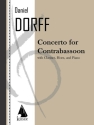 Daniel Dorff, Concerto for Contrabassoon, Clarinet, Horn and Pno Contrabassoon, Clarinet, Horn and Piano Partitur + Stimmen