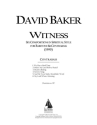 David Baker, Six Original Compositions in Spiritual Style Baritone and Double Bass Buch