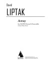 David Liptak, Away SATB and Piano Klavierauszug