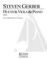 Steven R. Gerber, Duo for Viola and Piano Viola und Klavier Buch