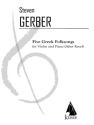 Steven R. Gerber, 5 Greek Folksongs (After Ravel) Violine und Klavier Buch