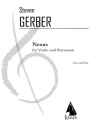 Steven R. Gerber, Nexus for Violin and Percussion Violin and Percussion Partitur + Stimmen