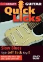 Slow Blues - Quick Licks Gitarre DVD