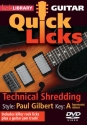 Technical Shredding - Quick Licks Gitarre DVD