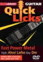 Fast Power Metal - Quick Licks Gitarre DVD