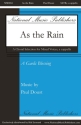 Paul Doust, As the Rain SATB a Cappella Chorpartitur