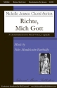 Felix Mendelssohn, Richte, Mich Gott SATB a Cappella Chorpartitur