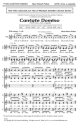 Allan Robert Petker, Cantate Domino SATB Chorpartitur