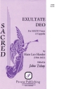 Hans Leo Hassler, Exultate Deo SATB Chorpartitur