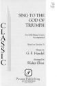 Georg Friedrich Hndel, Sing to the God of Triumph SAB Chorpartitur