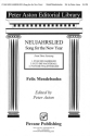 Felix Mendelssohn Bartholdy, Song for the New Year SATB Chorpartitur