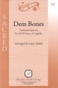 Dem Bones SATB Chorpartitur
