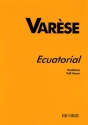 Ecuatorial for bass voices, brass, ondes martenot, organ, perc score