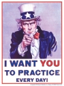 Uncle Sam Poster Klavier Buch
