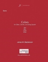 Jim Stephenson, Colors Oboe, Clarinet and String Quartet Partitur + Stimmen