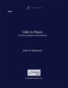 Jim Stephenson, Ode to Peace Mezzo Soprano and Orchestra Partitur