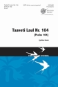 Cyrillus Kreek, Taaveti laul Nr. 104 (Psalm 104) TTBB, Unaccompanied Chorpartitur