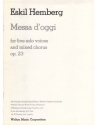 Eskil Hemberg, Messa D'Oggi SATB a Cappella Chorpartitur