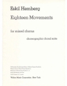Eskil Hemberg, Eighteen Movements (Collection) SATB Chorpartitur