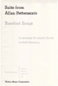 Allan Pettersson, Barefoot Songs SATB Chorpartitur