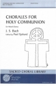 Johann Sebastian Bach, Chorales for Holy Communion (Collection) SATB Chorpartitur