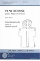 Felix Mendelssohn Bartholdy, Veni Domine SATB Chorpartitur