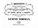 Ludvig Norman, Motett SATB Double Choir Chorpartitur