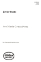 Javier Busto, Ave Maria, Gratia Plena SSAA a Cappella Chorpartitur