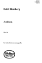Anthem SATB a Cappella Chorpartitur