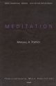 Marshall Portnoy, Meditation May The Words SATB Chorpartitur