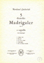 Bernhard Lewkovitch, Five Danish Madrigals Op. 12 SATB Klavierauszug