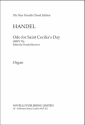 Georg Friedrich Hndel, Ode For Saint Cecilia's Day Orgel Stimme