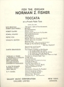 Norman Fisher, Toccata on A French Psalm Tune Orgel Buch