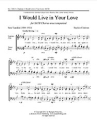 Stephen Chatman, I Would Live in Your Love SATB a Cappella Stimme