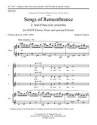 Stephen Chatman, Songs of Remembrance SSATB, Piano and optional Clarinet Stimme