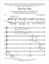 Robert Applebaum, Two by Two Mixed Choir and Piano Chorpartitur