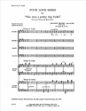 Johannes Brahms, Four Love Songs TTBB Piano 4-Hands Stimme