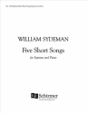 William Sydeman, Five Short Songs Soprano/High Voice and Piano Buch
